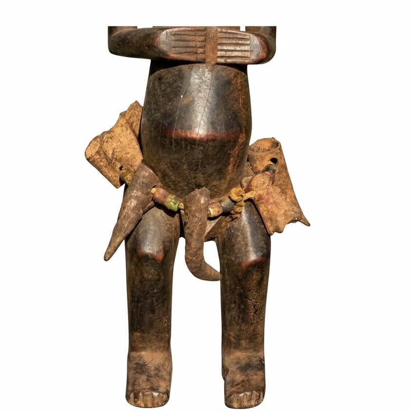 Large 24" Authentic Lobi Bateba Shrine Figure – Burkina Faso - Image 9