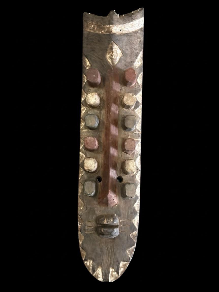 Large 31" Vintage Grebo Multi-Eyed Geometric Mask – Liberia - Image 2