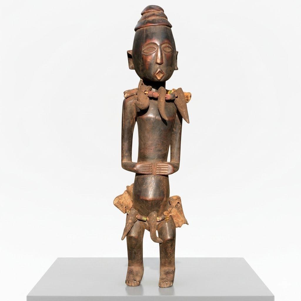 Large 24" Authentic Lobi Bateba Shrine Figure – Burkina Faso - Image 2