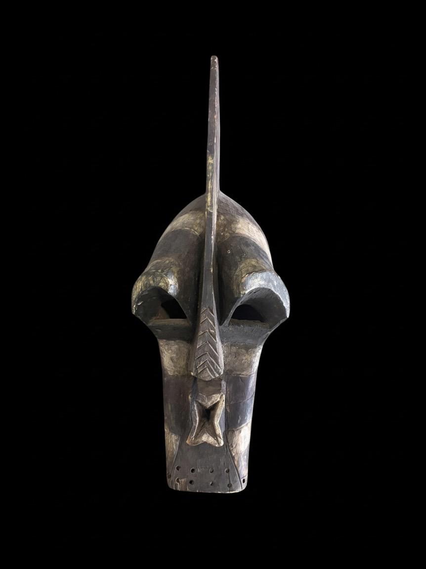 Vintage Luba Kifwebe Mask — Hand-Carved Ceremonial Art, 22” (55.9 cm) - Image 2