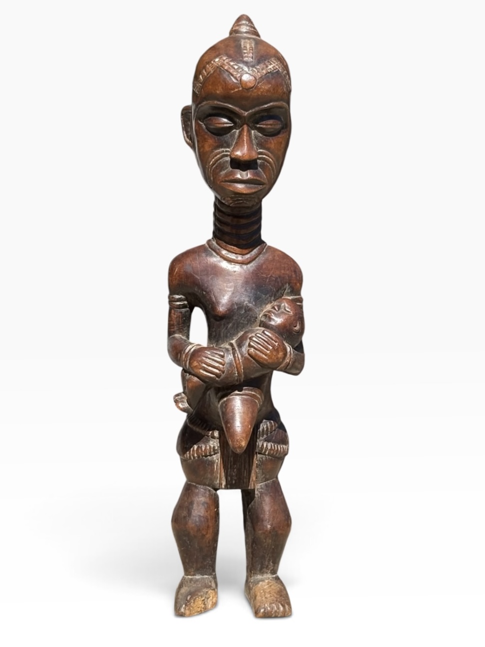 Yombe Phemba Maternity Statue – Hand-Carved Congolese Ancestral Figure - Image 3