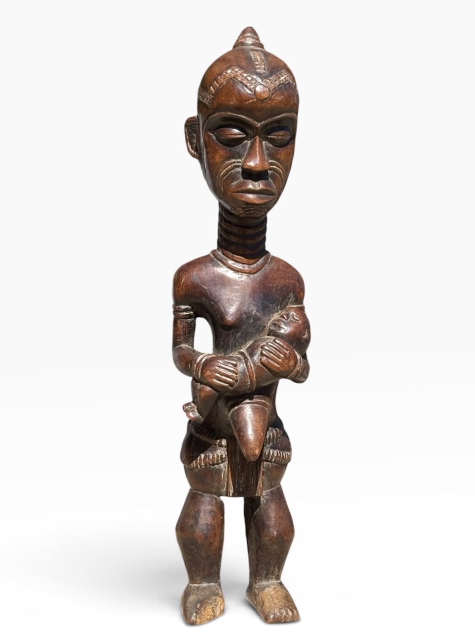 Yombe Phemba Maternity Statue – Hand-Carved Congolese Ancestral Figure - Image 2