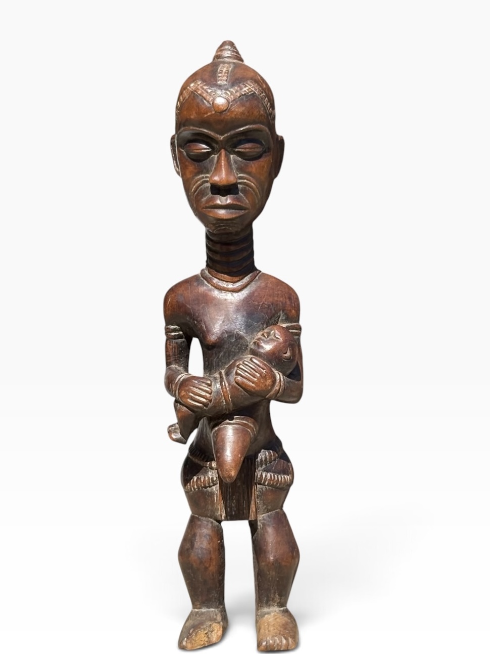 Yombe Phemba Maternity Statue – Hand-Carved Congolese Ancestral Figure - Image 4