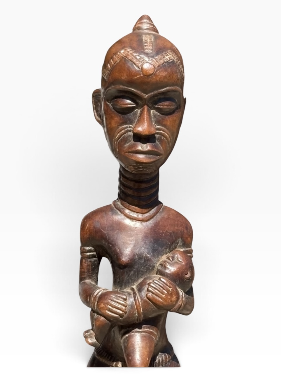 Yombe Phemba Maternity Statue – Hand-Carved Congolese Ancestral Figure - Image 5