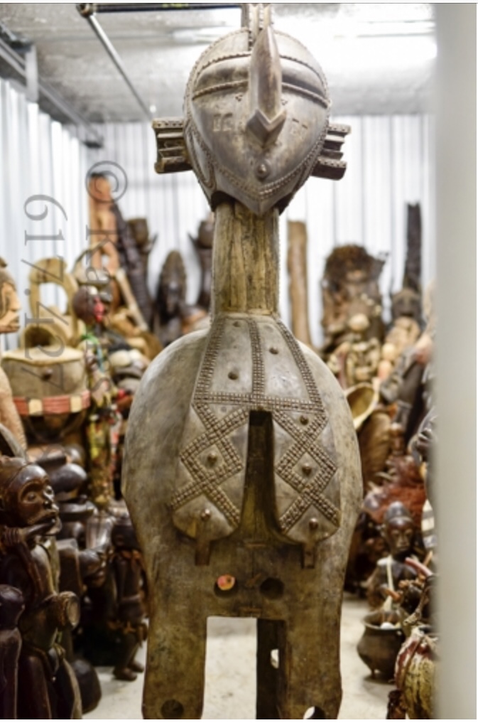 The Monumental Baga Nimba (D'mba) Shoulder Headdress- Private Treaty Acquisition — Pricing Available Upon Request
