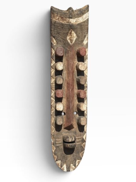 Large 31" Vintage Grebo Multi-Eyed Geometric Mask – Liberia