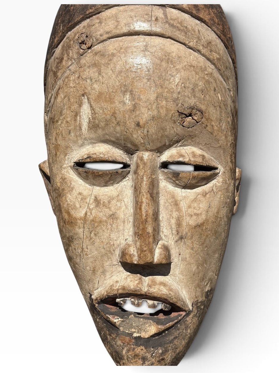 Bakongo Ritual Mask — Large Hand-Carved Wood Ceremonial Mask, DR Congo - Image 6