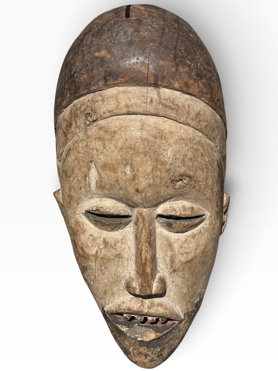 Bakongo Ritual Mask — Large Hand-Carved Wood Ceremonial Mask, DR Congo - Image 3