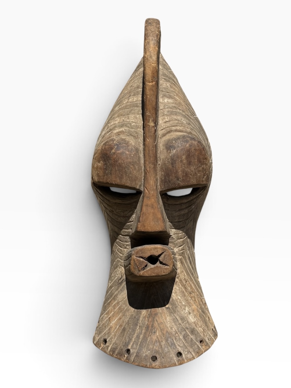 Vintage Luba Kifwebe Mask — Hand-Carved Ceremonial Art, 21” (53.4 cm) - Image 2