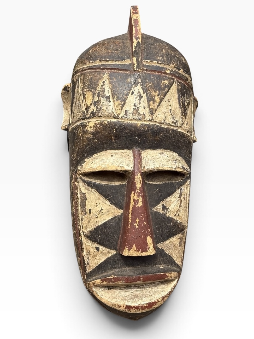 Vintage Bobo Geometric Crested Helmet Mask – Burkina Faso - Image 2