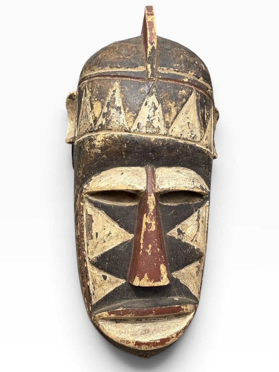Vintage Bobo Geometric Crested Helmet Mask – Burkina Faso - Image 3