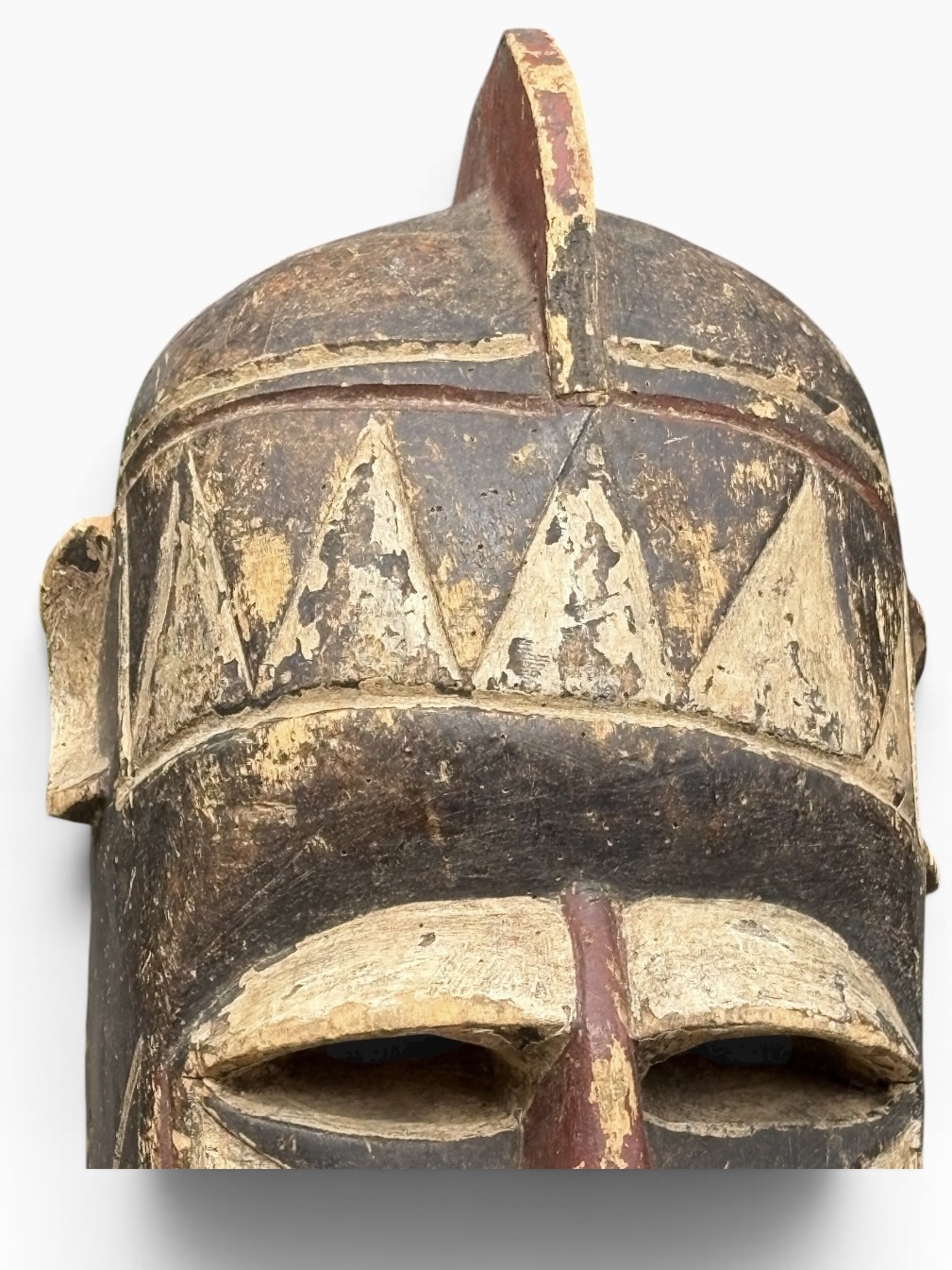 Vintage Bobo Geometric Crested Helmet Mask – Burkina Faso - Image 4