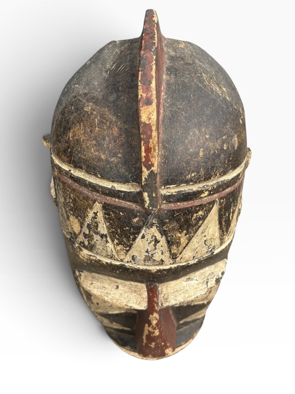 Vintage Bobo Geometric Crested Helmet Mask – Burkina Faso - Image 12