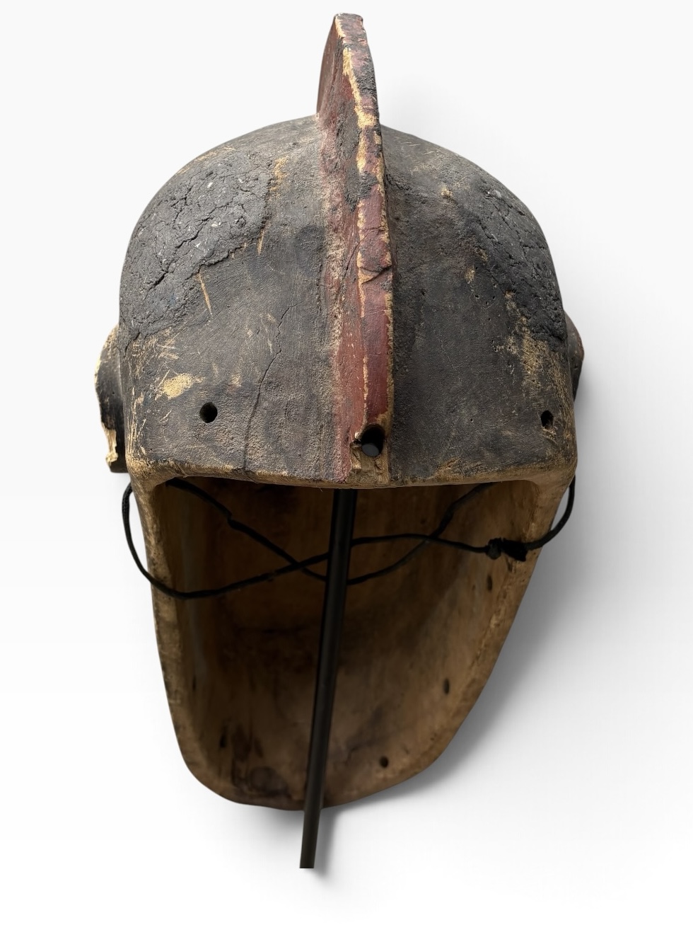 Vintage Bobo Geometric Crested Helmet Mask – Burkina Faso - Image 13