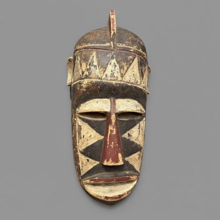 Vintage Bobo Geometric Crested Helmet Mask – Burkina Faso
