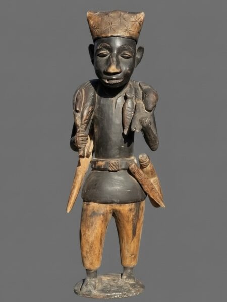 26 “ Standing Male Figure with Star-Incised Headdress