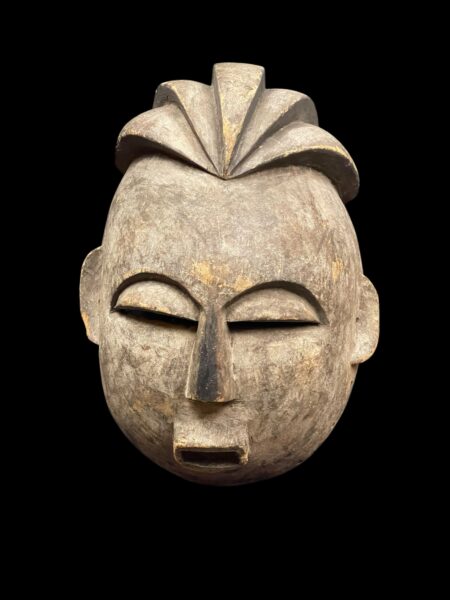 Large 20" Vintage Galoa Polychrome Geometric Mask – Gabon