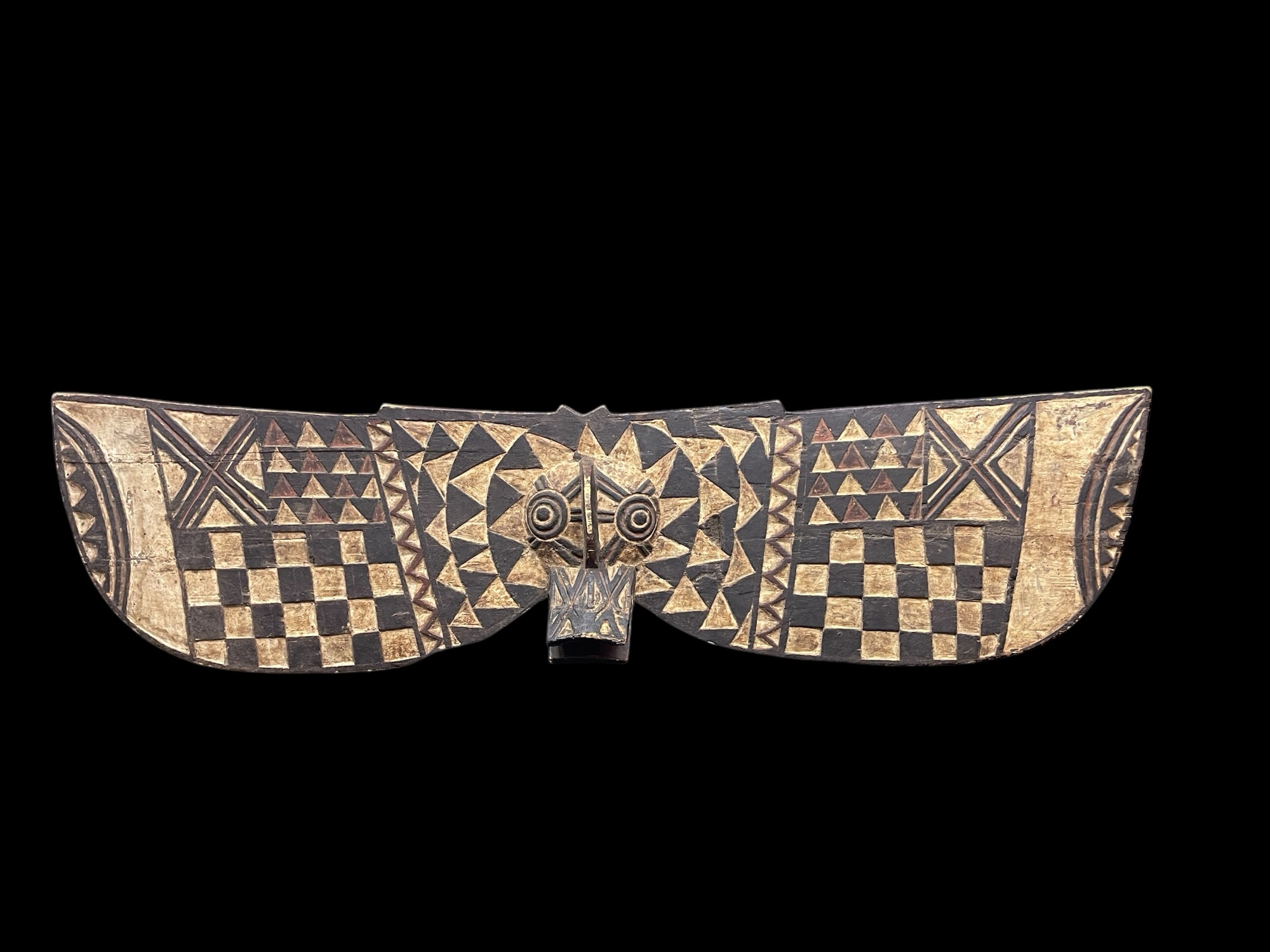 Oversized Vintage Bwa Horizontal Hawk Plank Mask – Burkina Faso - Image 2